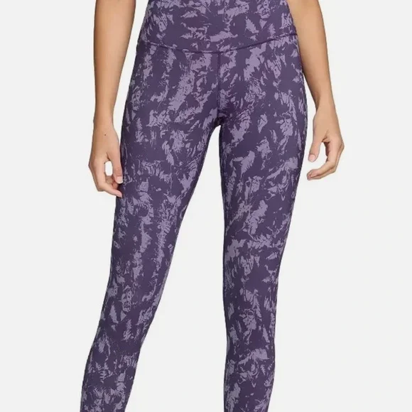 NWT Nike Purple Tie-Dye Leggings for Dynamic Style - Picture 1 of 5